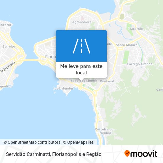 Servidão Carminatti mapa