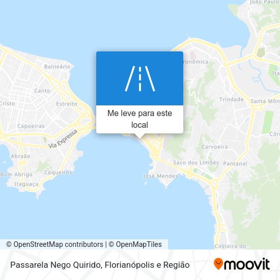 Passarela Nego Quirido mapa