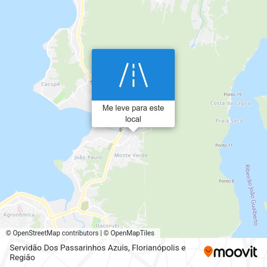 Servidão Dos Passarinhos Azuis mapa