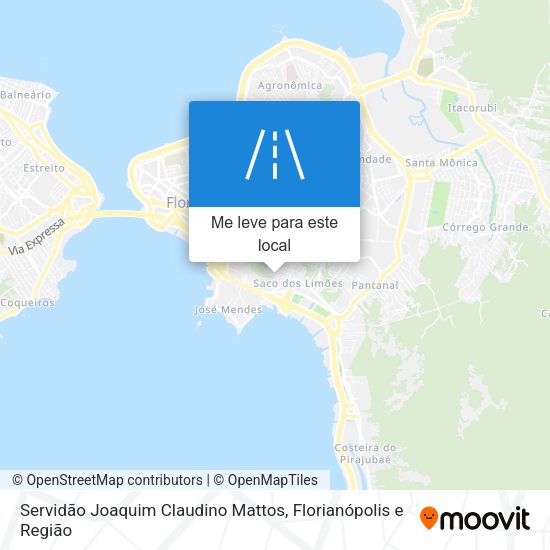 Servidão Joaquim Claudino Mattos mapa