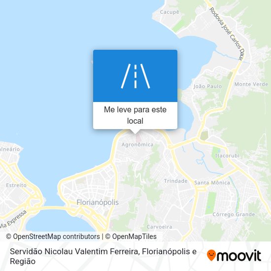 Servidão Nicolau Valentim Ferreira mapa