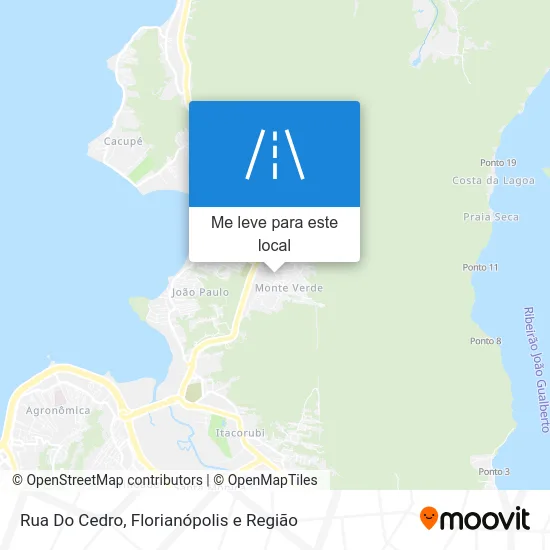Rua Do Cedro mapa