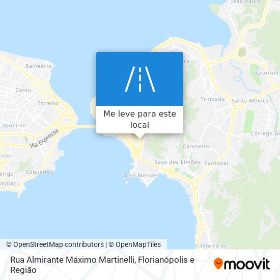 Rua Almirante Máximo Martinelli mapa