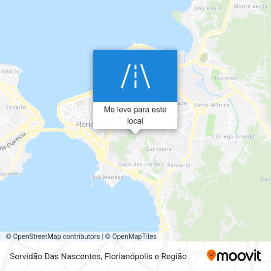 Servidão Das Nascentes mapa