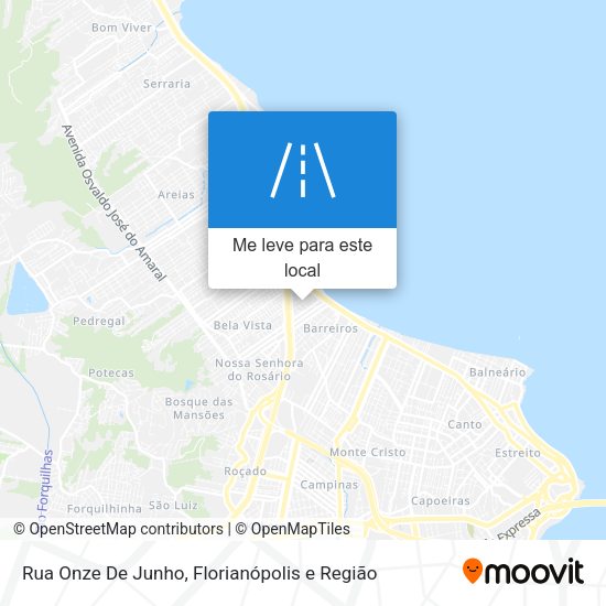 Rua Onze De Junho mapa
