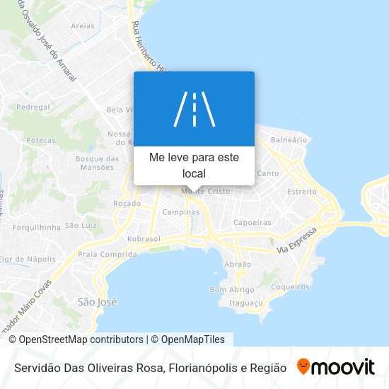 Servidão Das Oliveiras Rosa mapa