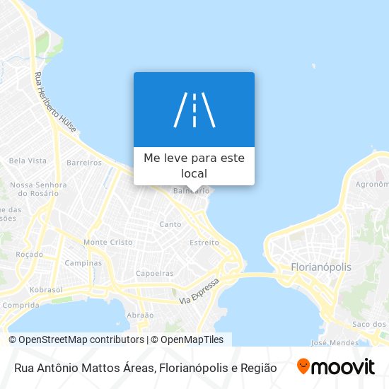 Rua Antônio Mattos Áreas mapa