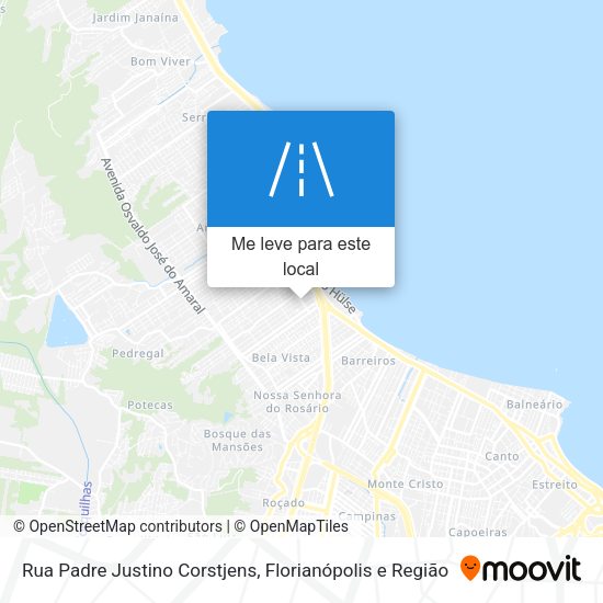 Rua Padre Justino Corstjens mapa