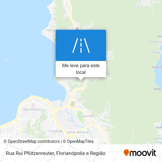 Rua Rui Pfützenreuter mapa
