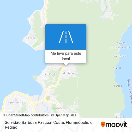 Servidão Barbosa Pascoal Costa mapa