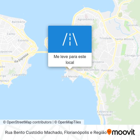 Rua Bento Custódio Machado mapa