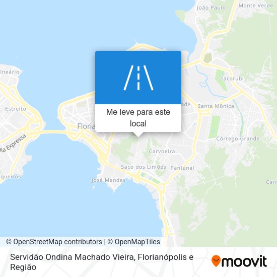 Servidão Ondina Machado Vieira mapa