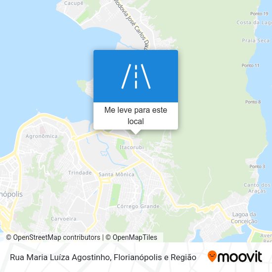 Rua Maria Luíza Agostinho mapa