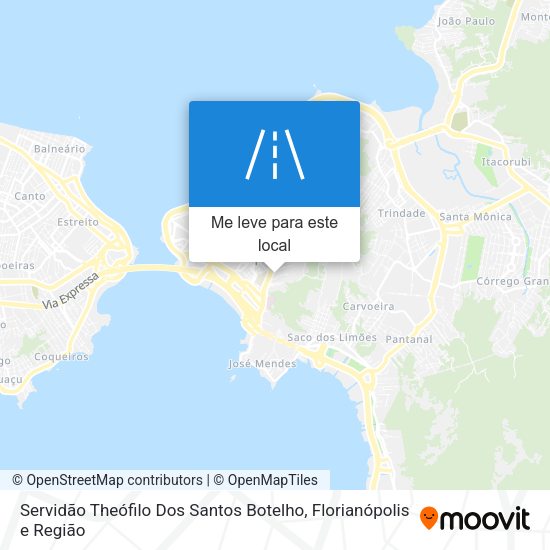 Servidão Theófilo Dos Santos Botelho mapa