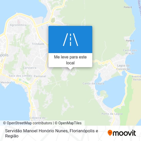 Servidão Manoel Honório Nunes mapa