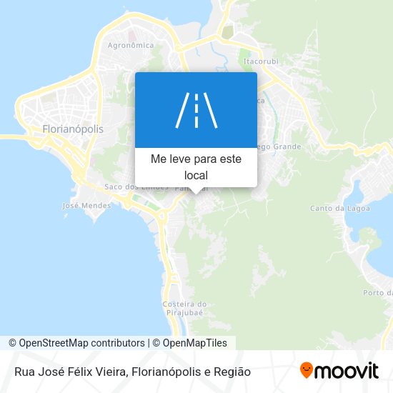 Rua José Félix Vieira mapa