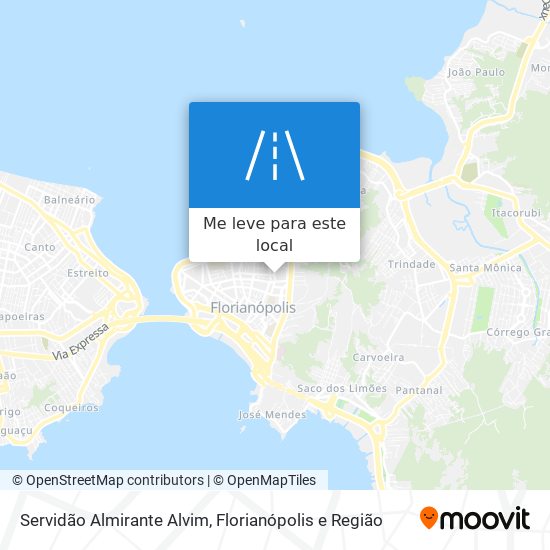 Servidão Almirante Alvim mapa