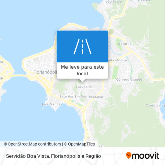 Servidão Boa Vista mapa