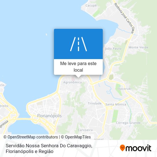 Servidão Nossa Senhora Do Caravaggio mapa