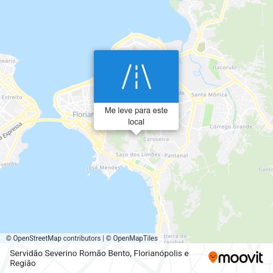 Servidão Severino Romão Bento mapa