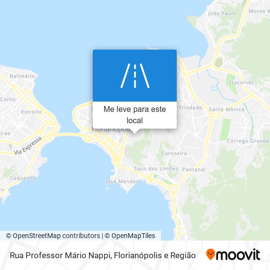 Rua Professor Mário Nappi mapa