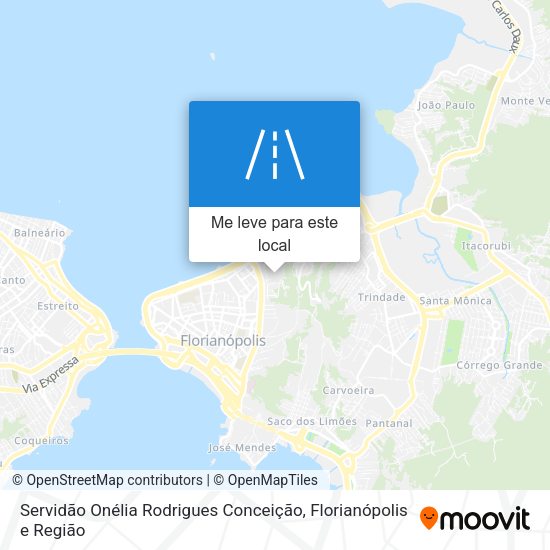 Servidão Onélia Rodrigues Conceição mapa