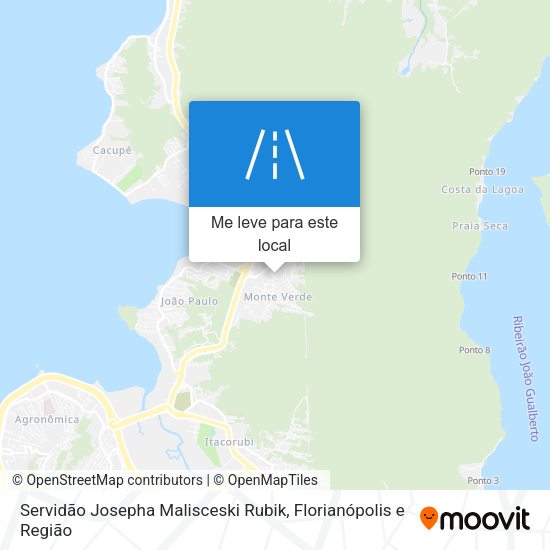 Servidão Josepha Malisceski Rubik mapa