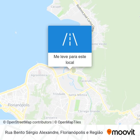Rua Bento Sérgio Alexandre mapa