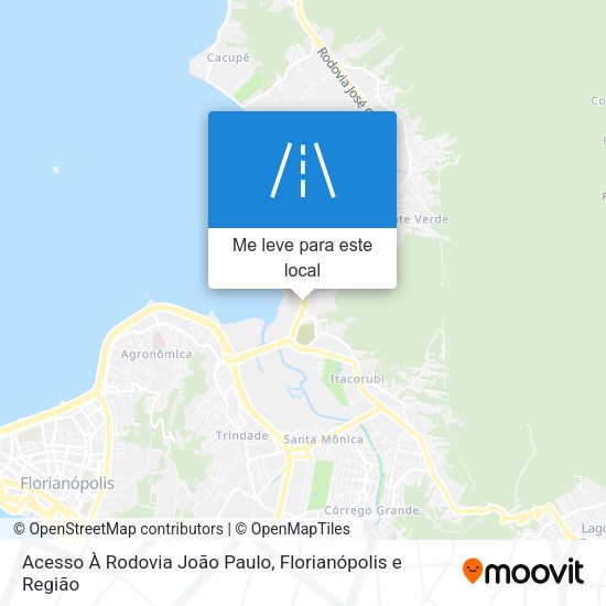 Acesso À Rodovia João Paulo mapa
