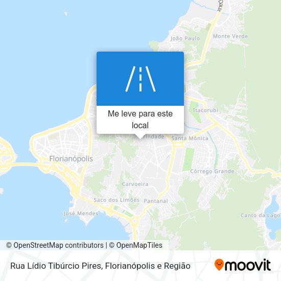 Rua Lídio Tibúrcio Pires mapa