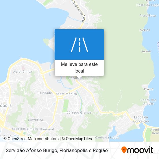 Servidão Afonso Búrigo mapa