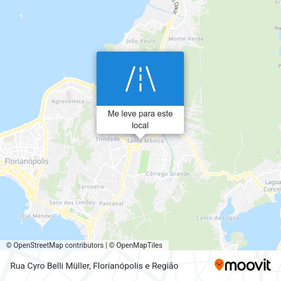 Rua Cyro Belli Müller mapa