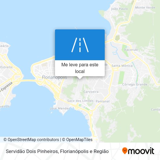 Servidão Dois Pinheiros mapa