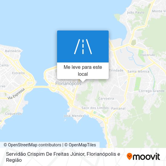 Servidão Crispim De Freitas Júnior mapa