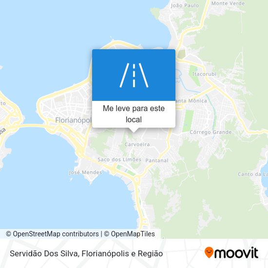 Servidão Dos Silva mapa