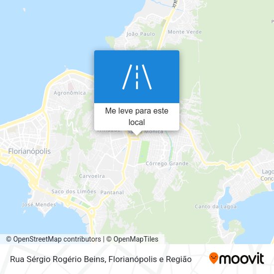 Rua Sérgio Rogério Beins mapa