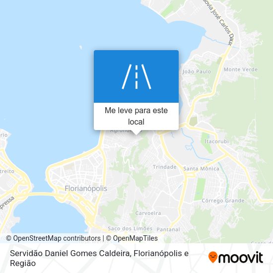 Servidão Daniel Gomes Caldeira mapa