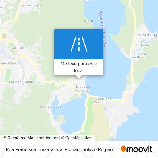 Rua Francisca Luíza Vieira mapa