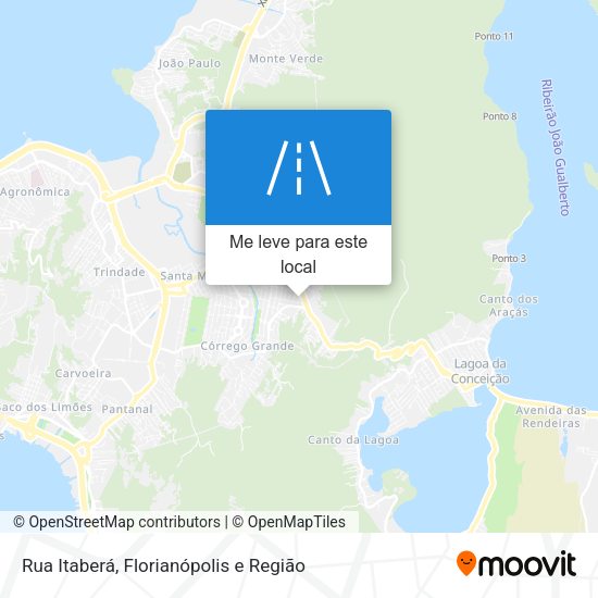 Rua Itaberá mapa