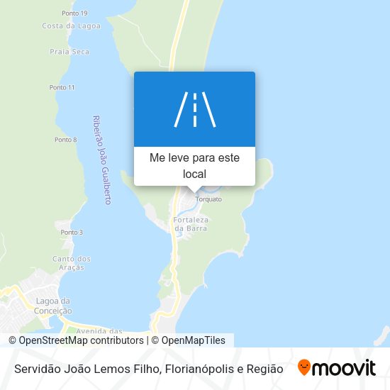 Servidão João Lemos Filho mapa