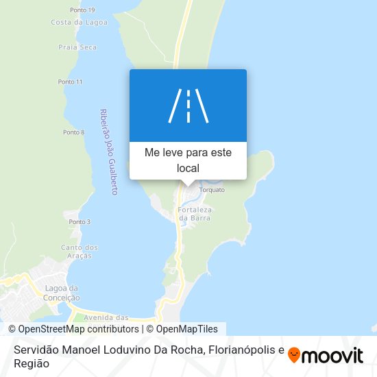 Servidão Manoel Loduvino Da Rocha mapa