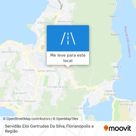 Servidão Elói Gertrudes Da Silva mapa