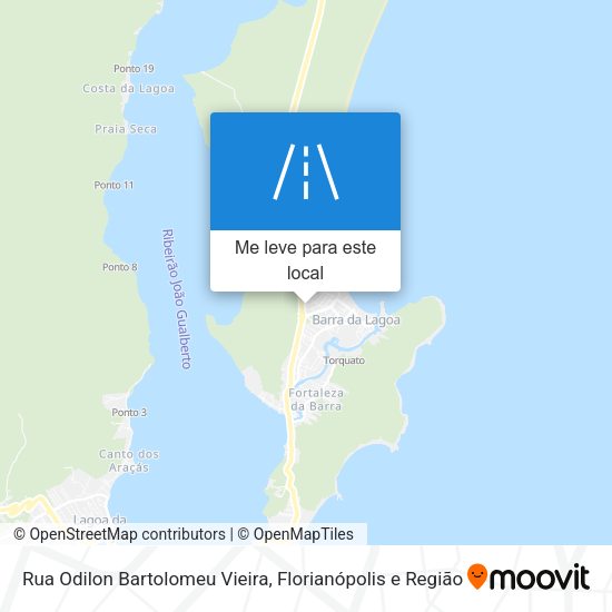 Rua Odilon Bartolomeu Vieira mapa
