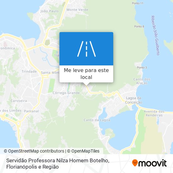 Servidão Professora Nilza Homem Botelho mapa