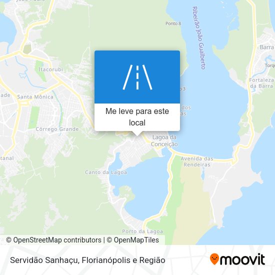 Servidão Sanhaçu mapa