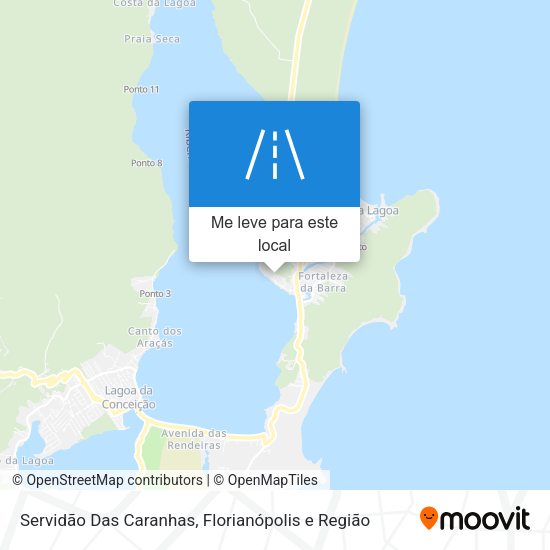 Servidão Das Caranhas mapa