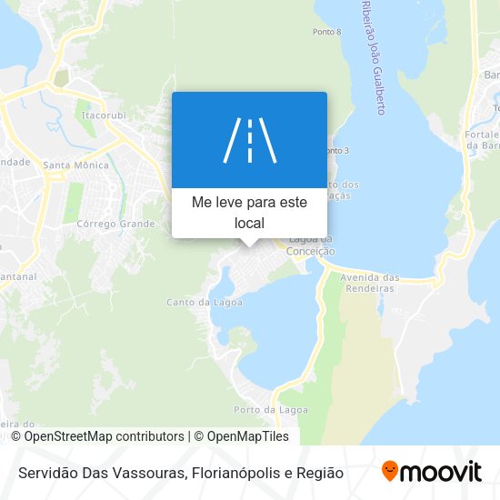 Servidão Das Vassouras mapa