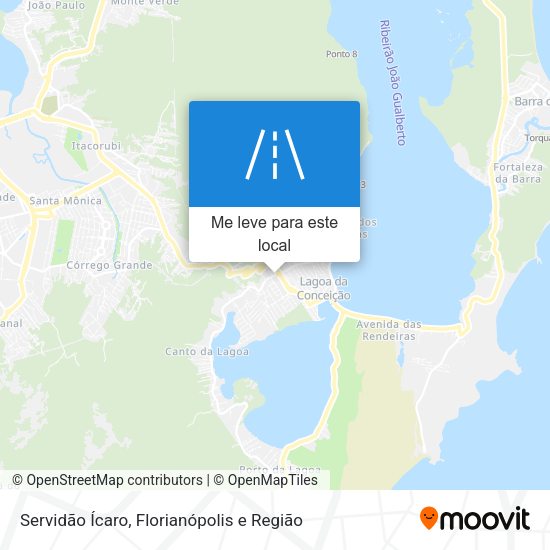 Servidão Ícaro mapa