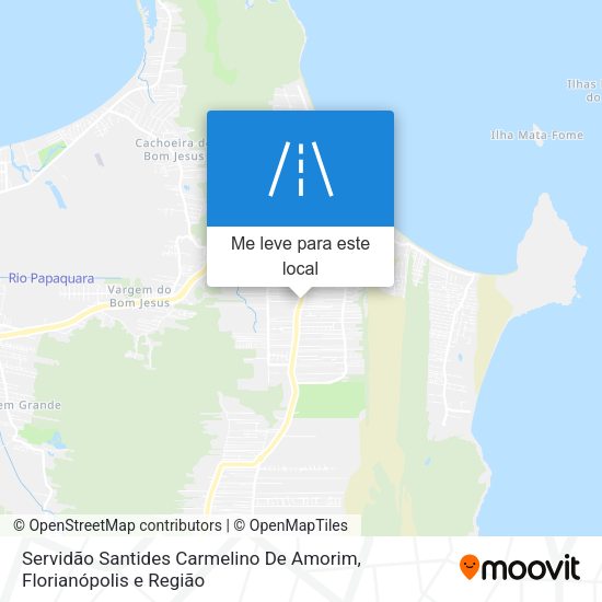 Servidão Santides Carmelino De Amorim mapa