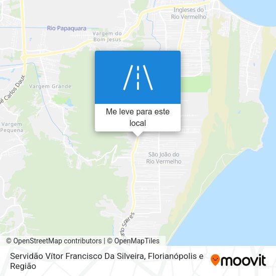 Servidão Vítor Francisco Da Silveira mapa